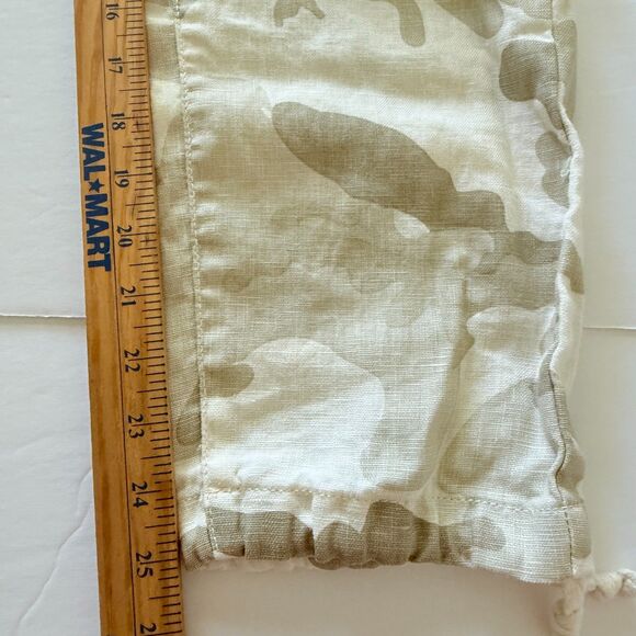 Anthropologie Sanctuary Camo Linen Cargo Pants Stretch Waist Drawstring Sz XS - Picture 7 of 9